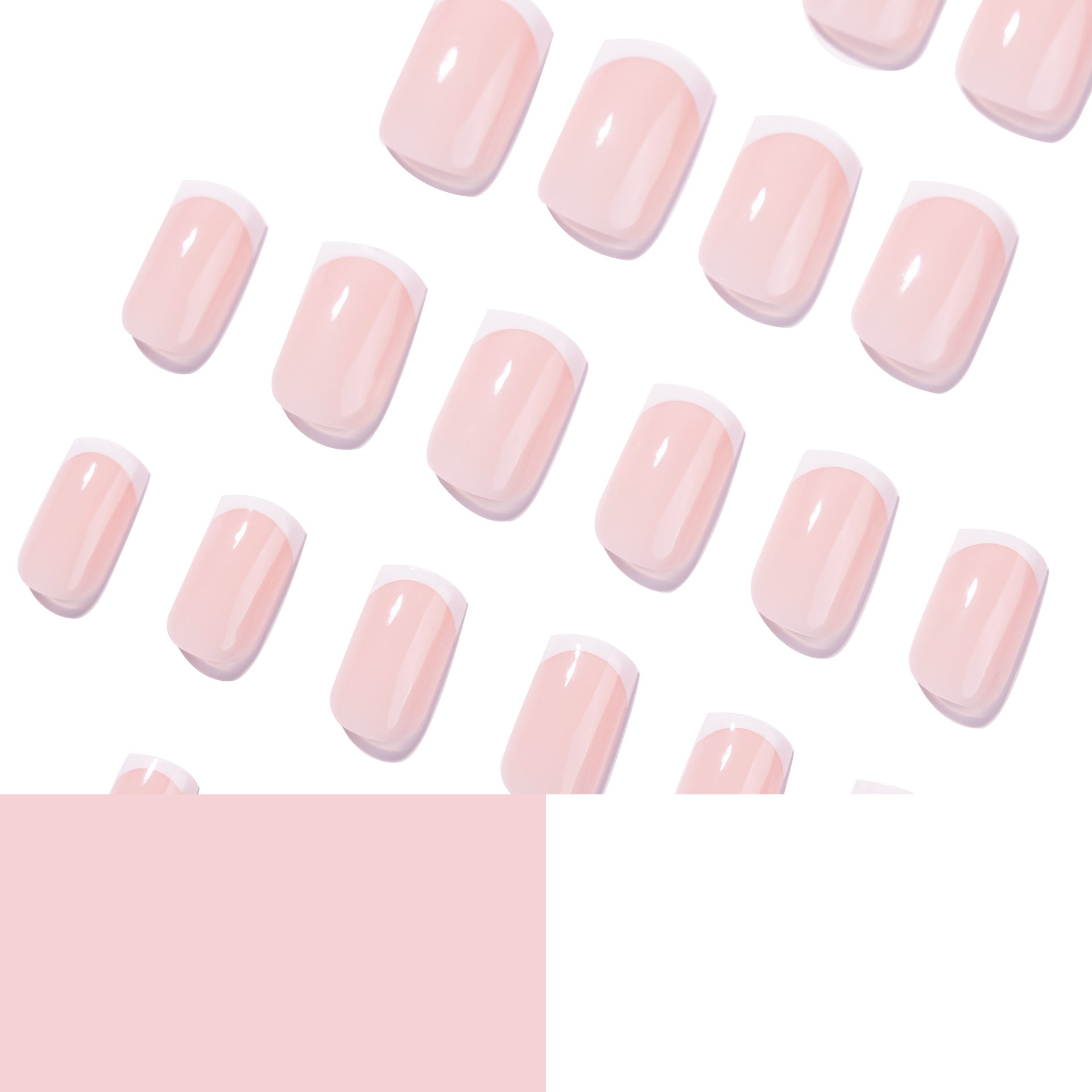 365nails: "Classic French Nude Square" – Minimalist Press-on Nails