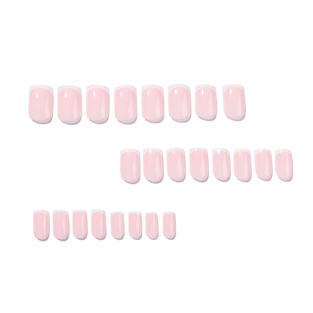 365nails: "Classic French Nude Square" – Minimalist Press-on Nails