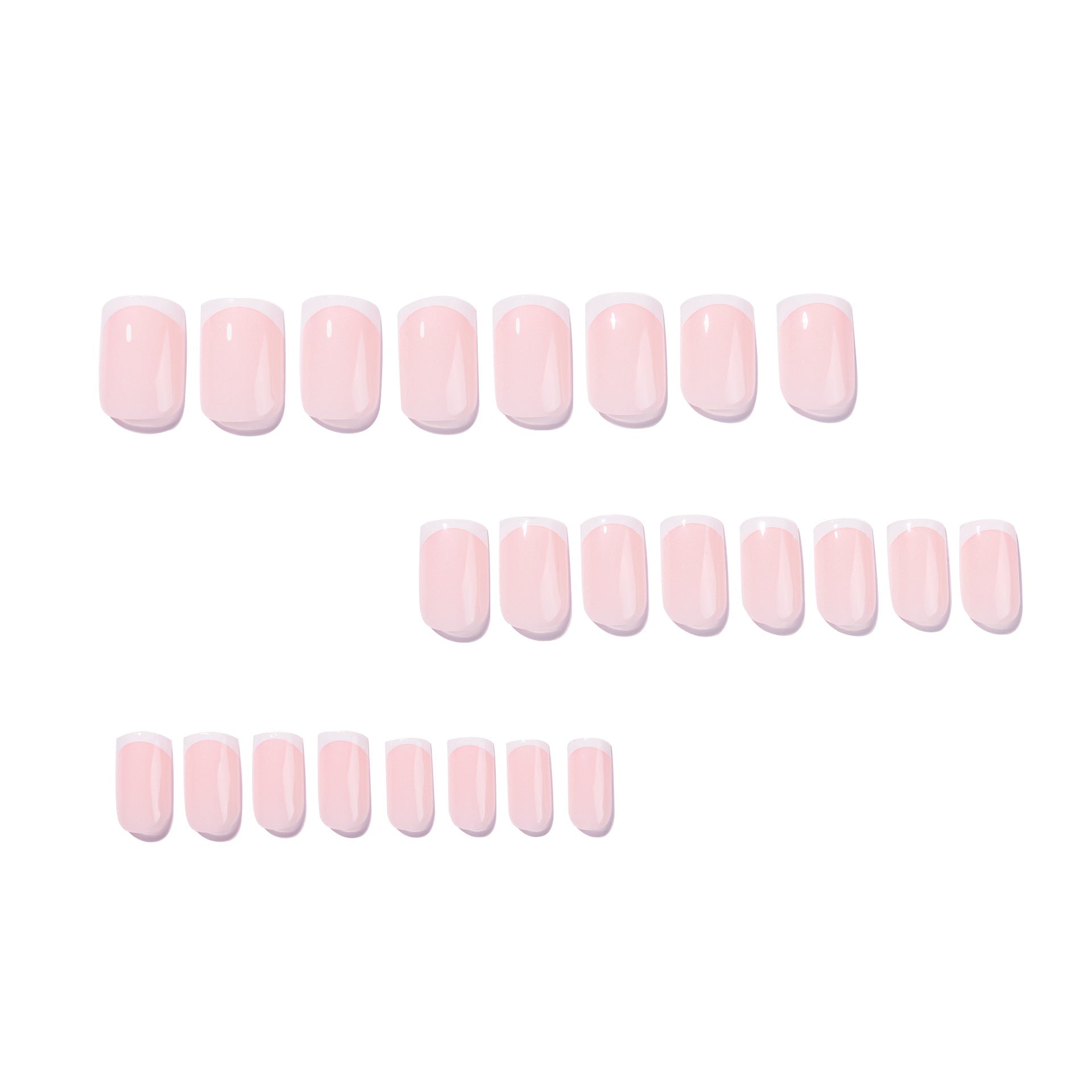 365nails: "Classic French Nude Square" – Minimalist Press-on Nails
