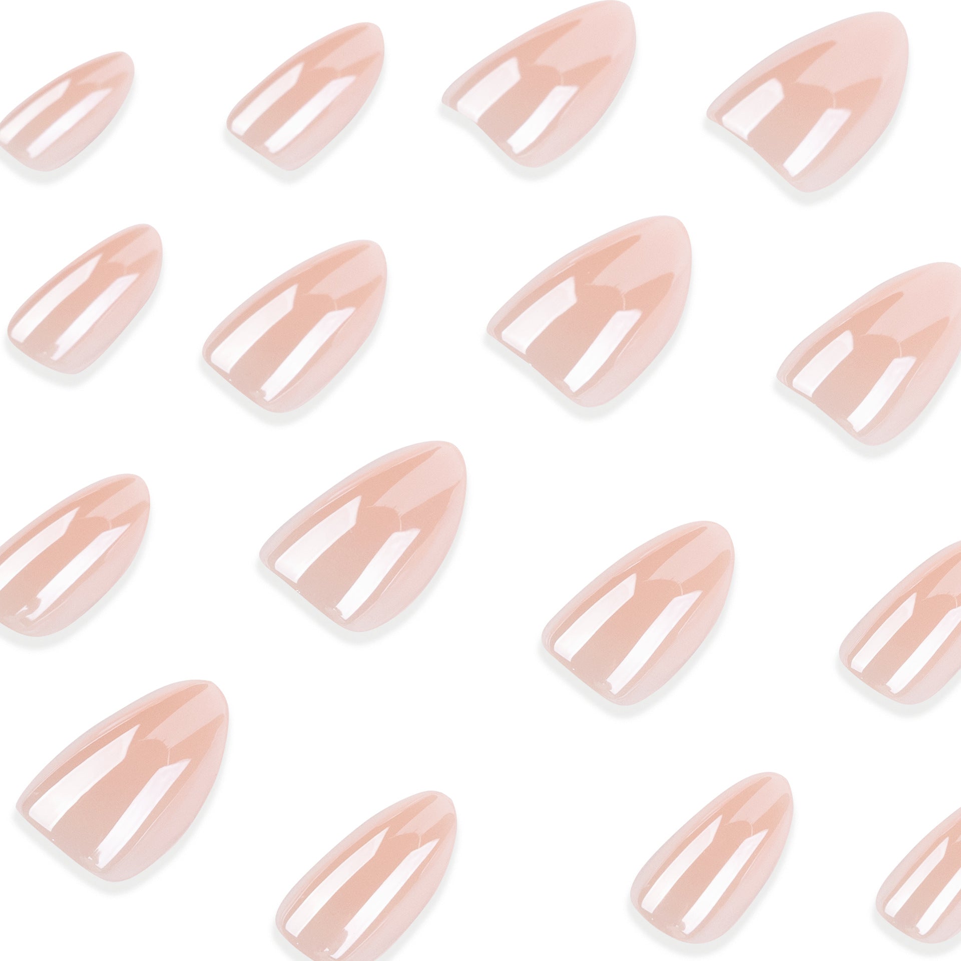 365nails: "Glossy Natural Nude Oval" – Minimalist Press-on Nails