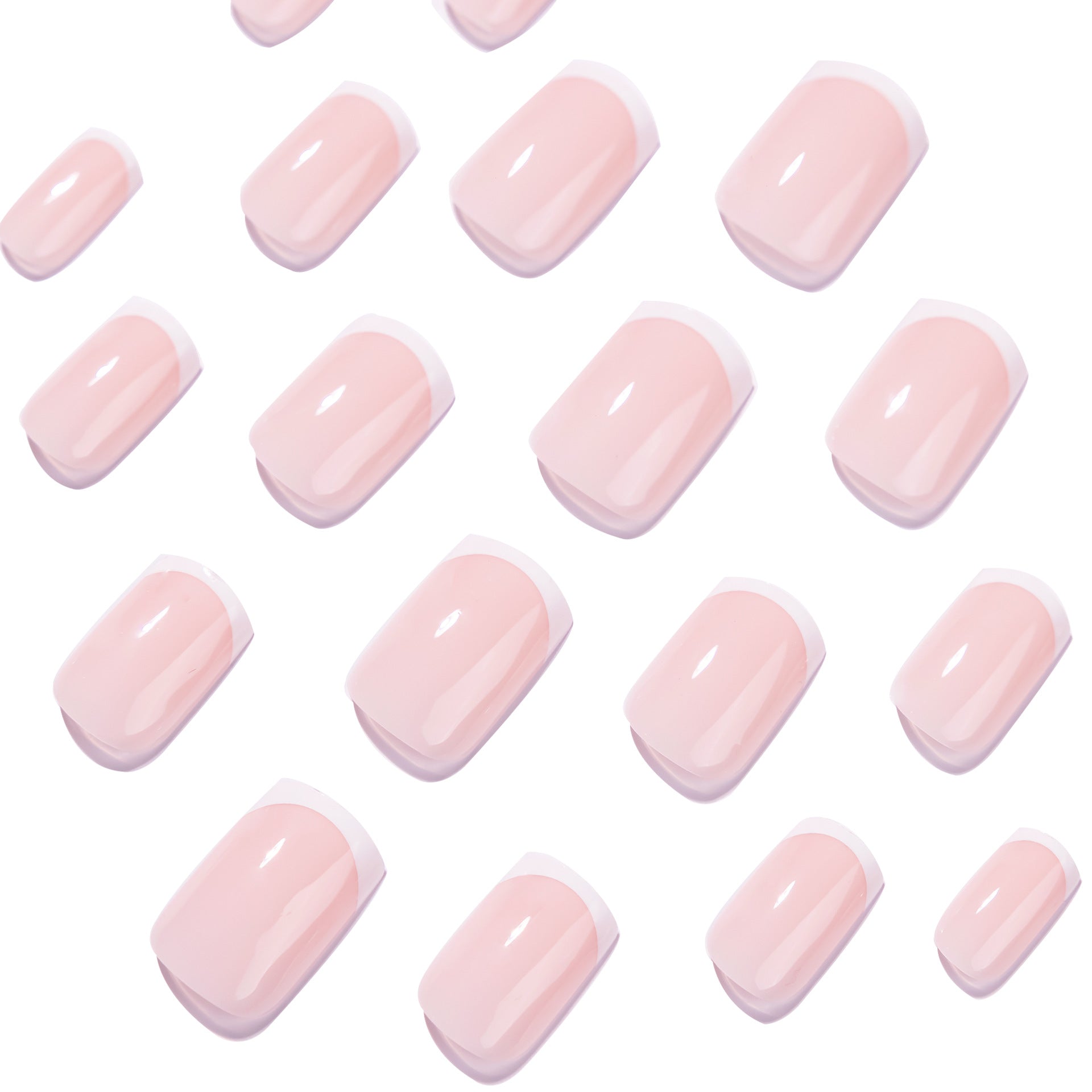 365nails: "Classic French Nude Square" – Minimalist Press-on Nails