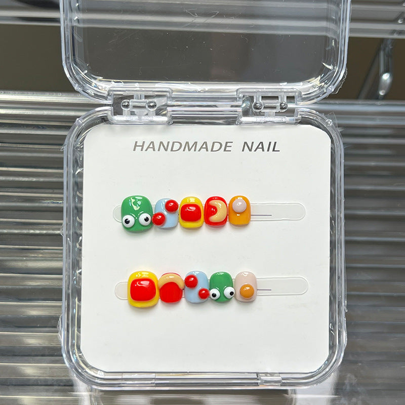 Sweet Cartoon Candy Kids Press On Nails Assorted Set
