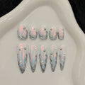365nails: "Mercury Aura" – Iridescent Chrome Flame Stiletto Nails
