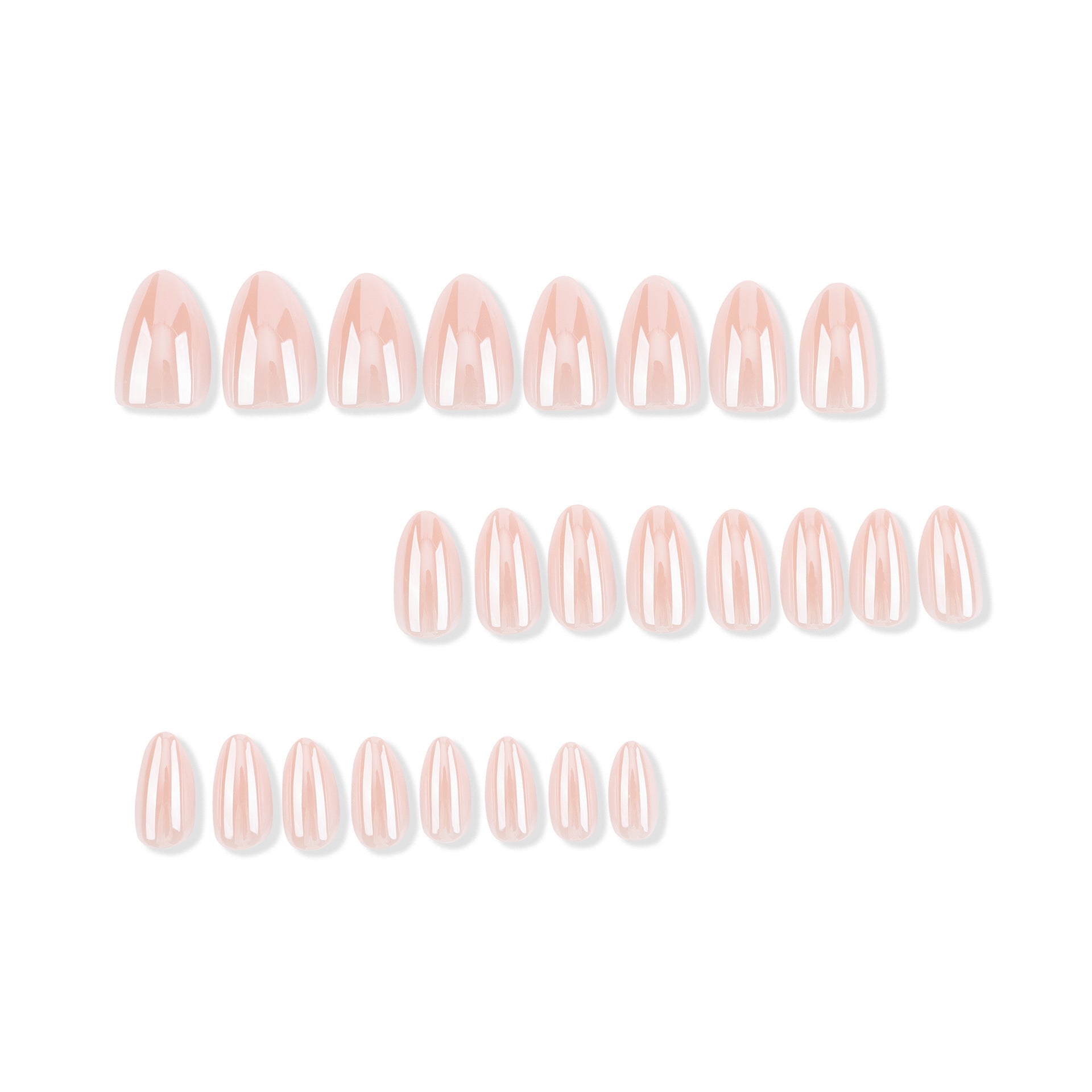 365nails: "Glossy Natural Nude Oval" – Minimalist Press-on Nails