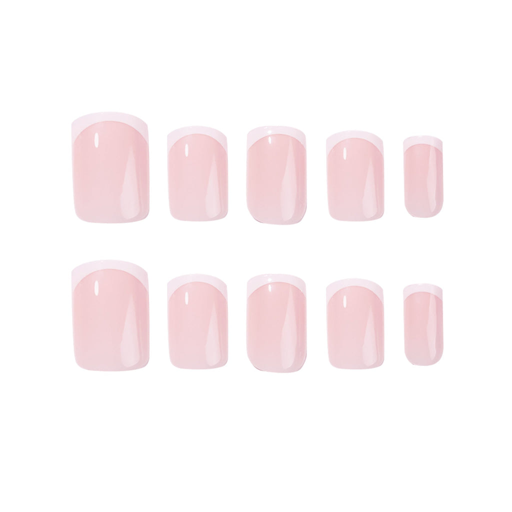 365nails: "Classic French Nude Square" – Minimalist Press-on Nails