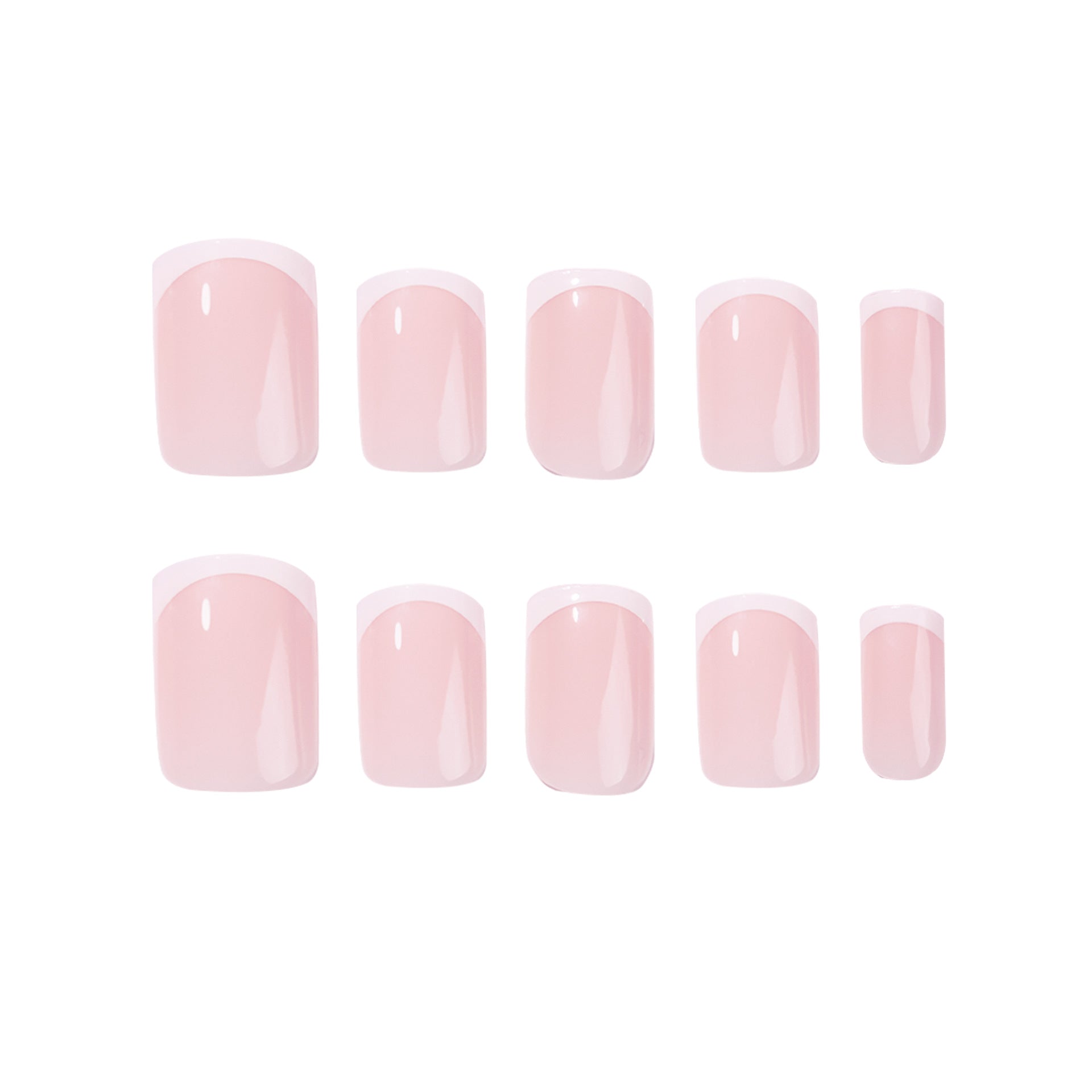 365nails: "Classic French Nude Square" – Minimalist Press-on Nails