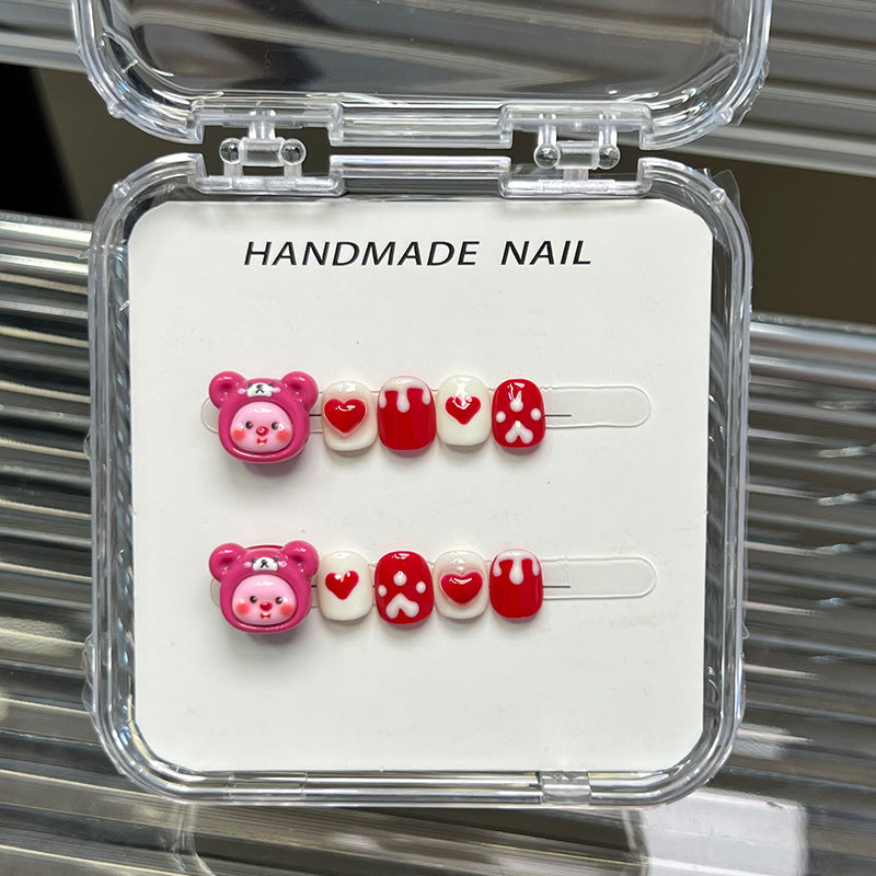 Sweet Cartoon Candy Kids Press On Nails Assorted Set