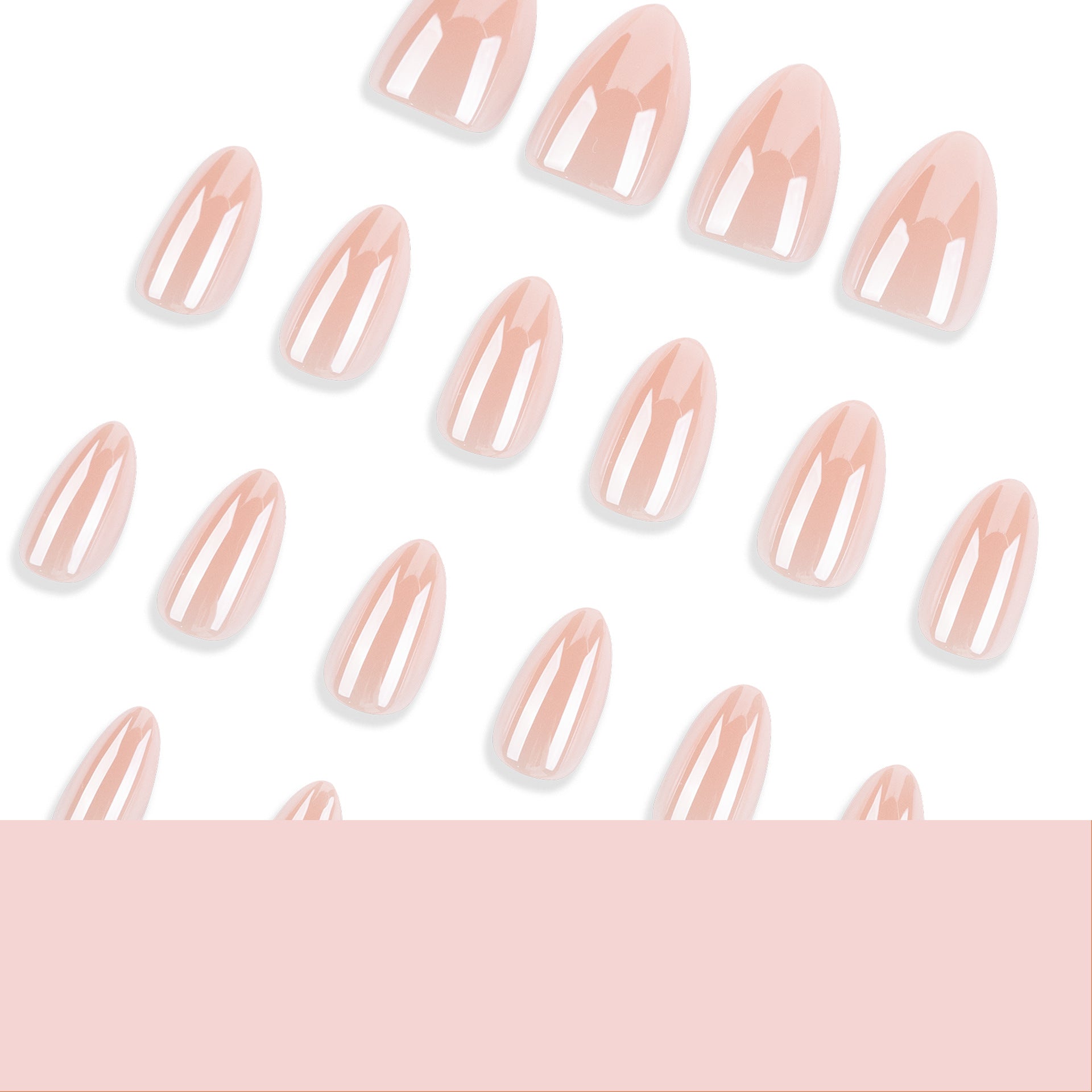365nails: "Glossy Natural Nude Oval" – Minimalist Press-on Nails
