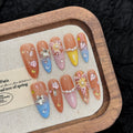 365nails: "Sweet Dreams" – 3D Candy & Bow Handmade Almond Nails