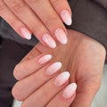 365nails: "Soft Pink Ombre Oval" – Natural Press-on Nails