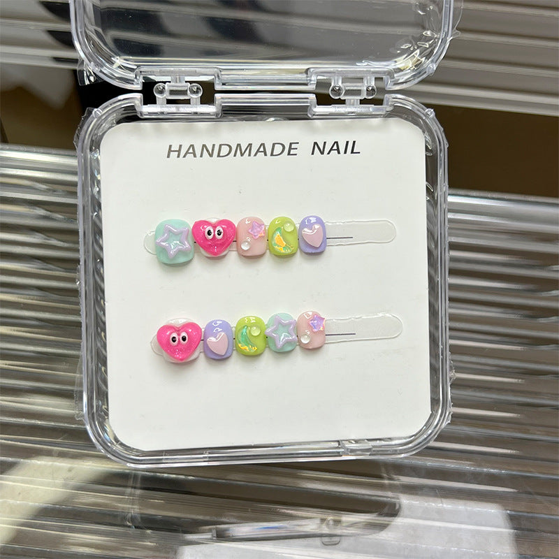 Sweet Cartoon Candy Kids Press On Nails Assorted Set