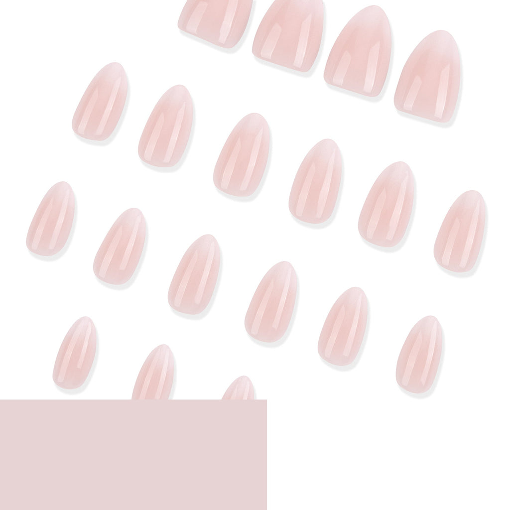 365nails: "Soft Pink Ombre Oval" – Natural Press-on Nails