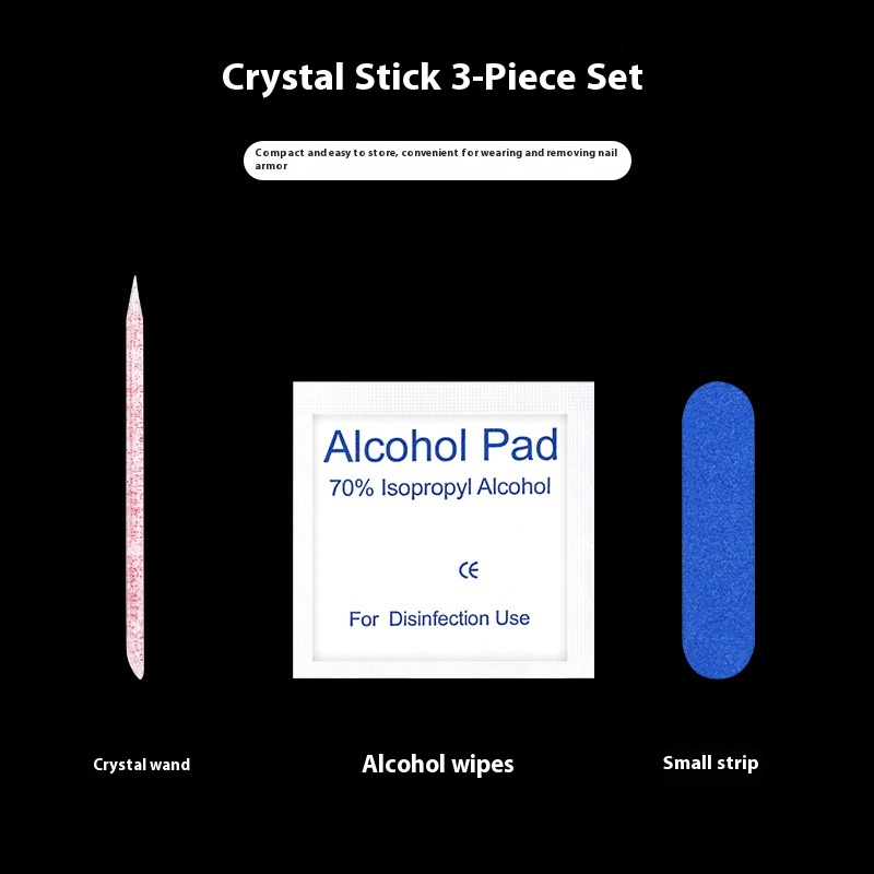 Accessories package: glue, rubbing strips, crystal rods, cleaning cotton, jelly glue Sold in packs of 3. Minimum order: 1 pack (3 pcs). Quantity = number of packs. Qty 1 = 3pcs, Qty 2 =6 pcs