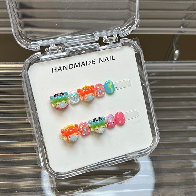 Sweet Cartoon Candy Kids Press On Nails Assorted Set