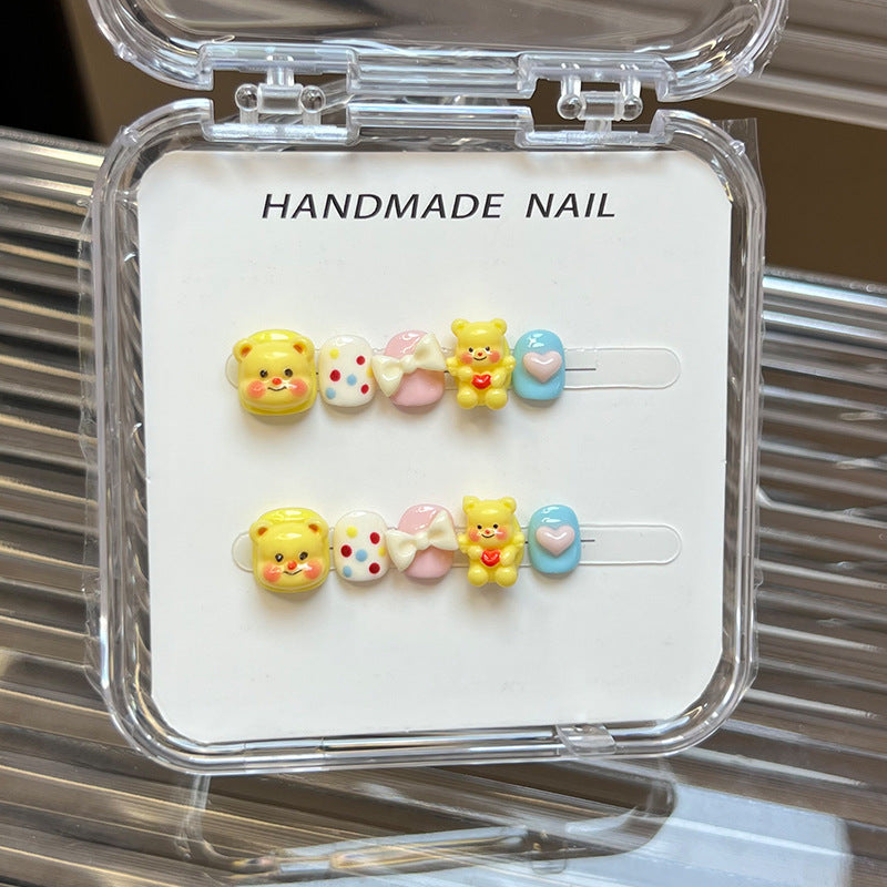 Sweet Cartoon Candy Kids Press On Nails Assorted Set