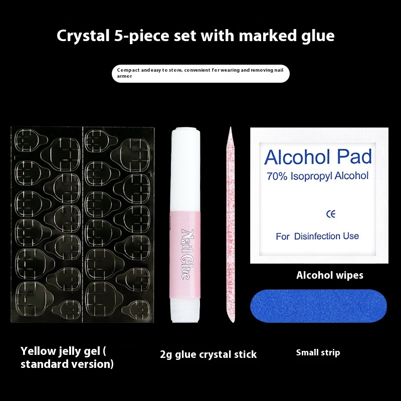 Accessories package: glue, rubbing strips, crystal rods, cleaning cotton, jelly glue Sold in packs of 3. Minimum order: 1 pack (3 pcs). Quantity = number of packs. Qty 1 = 3pcs, Qty 2 =6 pcs