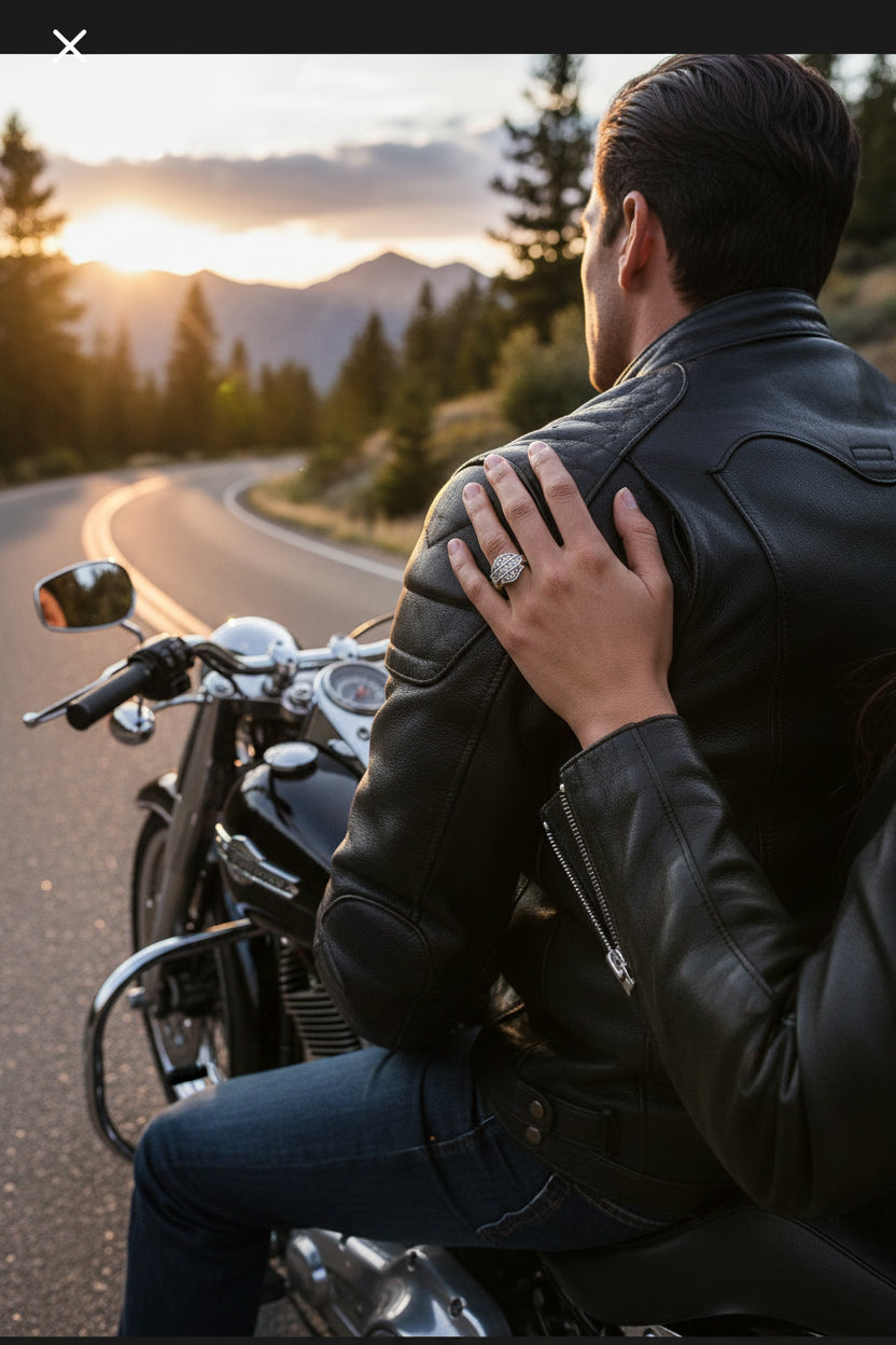 925 Harley Davidson Ring