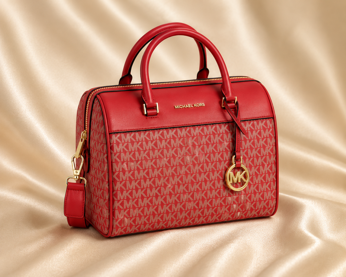 MK Leather Travel Bag