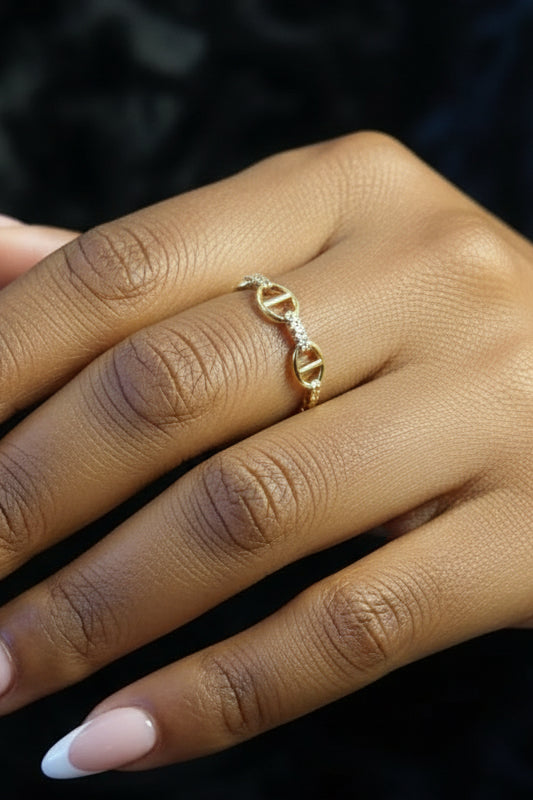 14k Diamond Gucci Ring