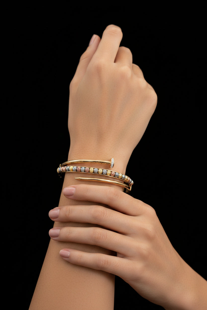 Tarnish Free Stainless Rhintone Bracelet.