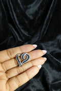 10k Blue Sapphire and White Diamond Pendant