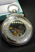 Custom 1 of a Kind Natural Gem Stone Pocket Watch Pendant