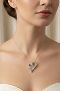 14k White Gold Diamond Pendant